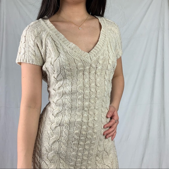 so medium beige cream knit sweater dress - Picture 14 of 14